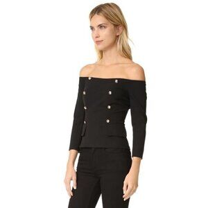 NWT Line & Dot | Cecil Button-Front Off-the-Shoulder Blouse